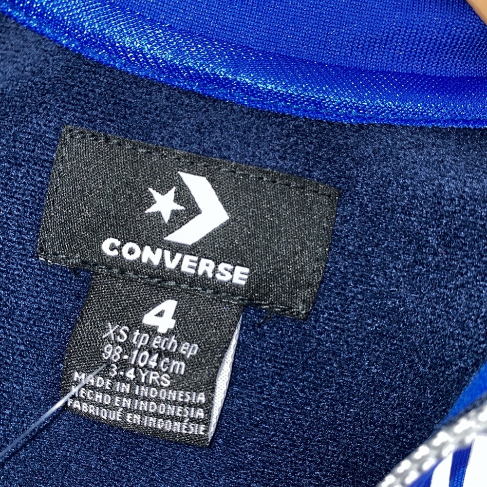 sz 6 Converse Jogger Set Blue All Star 2 Piece NEW w/ Tags Boys Youth - Picture 4 of 13